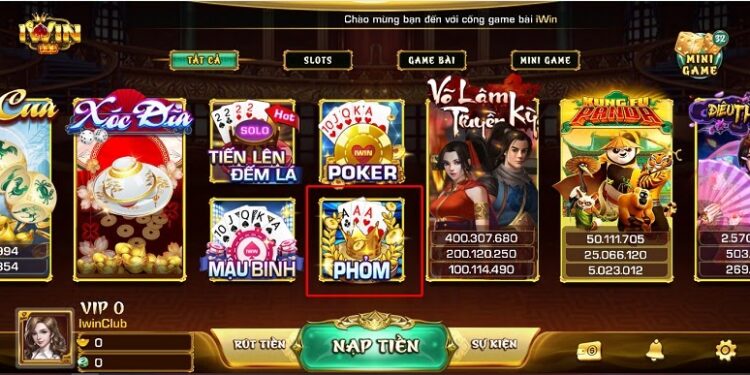 Giới thiệu game bài Phỏm tại Iwin