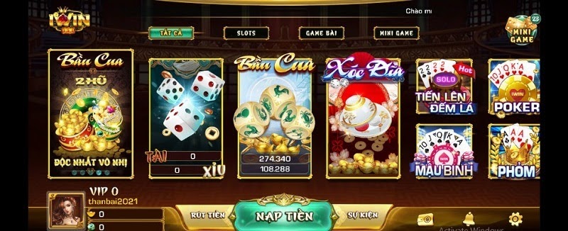 Mini Poker Iwin trên cổng game Iwin